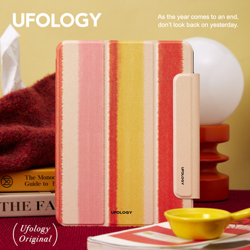 Ufology粉红条纹ipad保护套