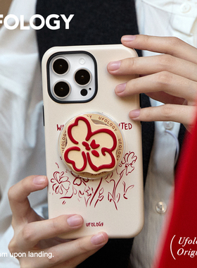 Ufology原创磁吸韩国进口菲林适用iPhone16promax手机壳15pro苹果14花朵13全包12新款二合一单层11高级秋冬17
