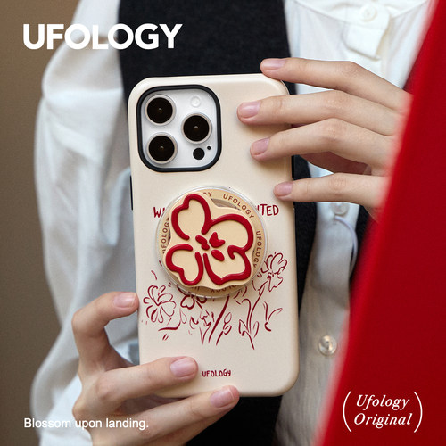 Ufology原创磁吸韩国进口菲林适用iPhone16promax手机壳15pro苹果14花朵13全包12新款二合一单层11高级秋冬17