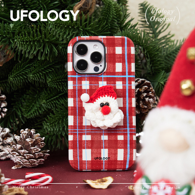 Ufology原创圣诞格纹菲林手机壳