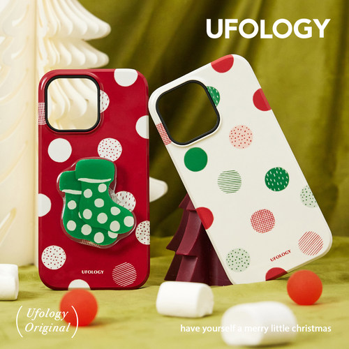 Ufology原创圣诞波点菲林手机壳