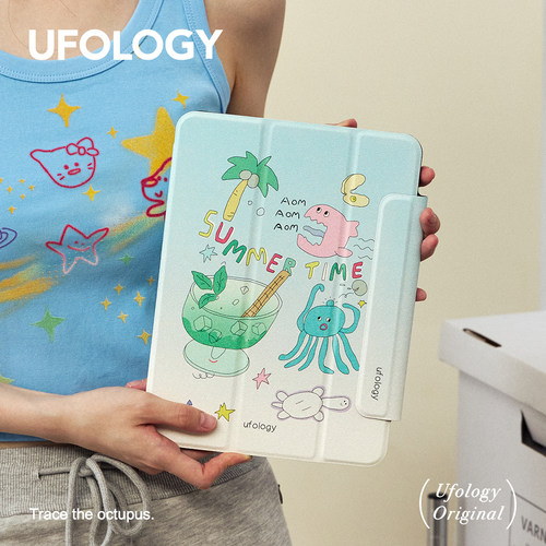 Ufology原创适用ipadair6保护套2024pro11寸平板mini6保护壳air5磁吸10代9代全包mini6笔槽air3海洋2022苹果
