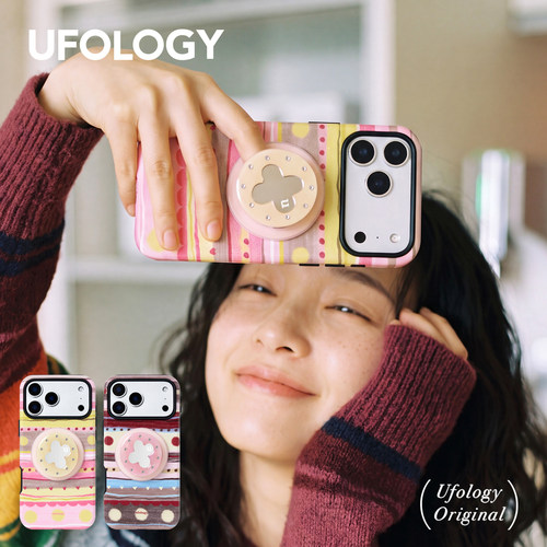 Ufology原创磁吸韩国进口菲林适用iPhone18pro手机壳17promax苹果16pro新款15pro秋冬14二合一13支架条纹
