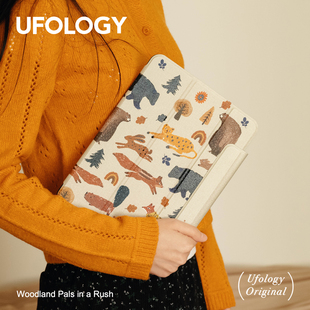 7保护套air4 11代动物秋冬 6磁吸全包笔槽13寸苹果8 Ufology原创适用ipadair7保护壳pro11寸平板mini6