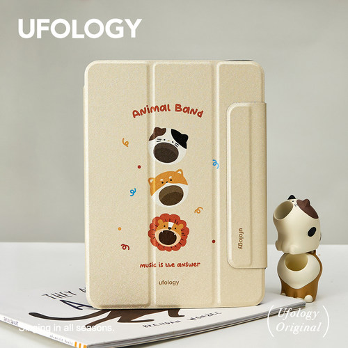 Ufology原创适用ipadair6保护壳pro2024平板mini6保护套air4/5磁吸全包air3笔槽11寸13寸苹果7/8/9/10代动物