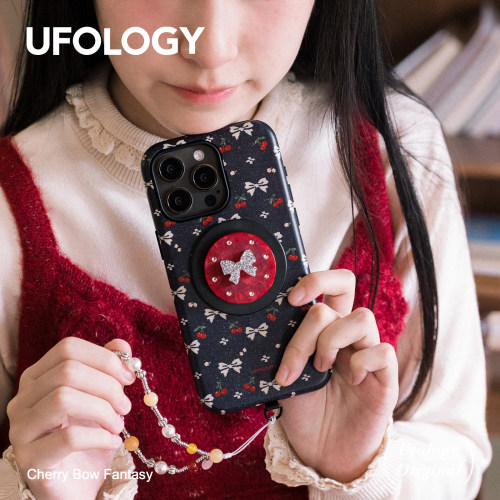 Ufology原创磁吸韩国进口菲林适用iPhone18promax手机壳16pro苹果15pro樱桃14全包13新款二合一17pro蝴蝶结