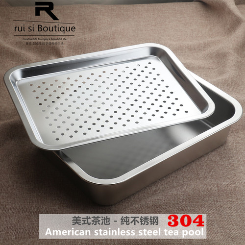 茶盘2023新款全套304不锈钢茶船