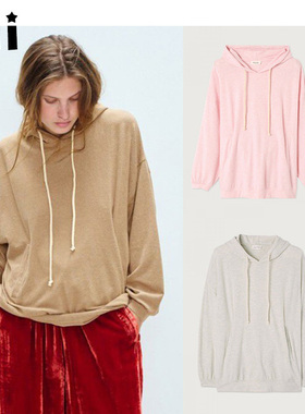 Kii现货正品Amercian Vintage休闲25ss软糯舒适莫代尔棉连帽卫衣