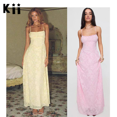 PrincessPolly提花长款连衣裙