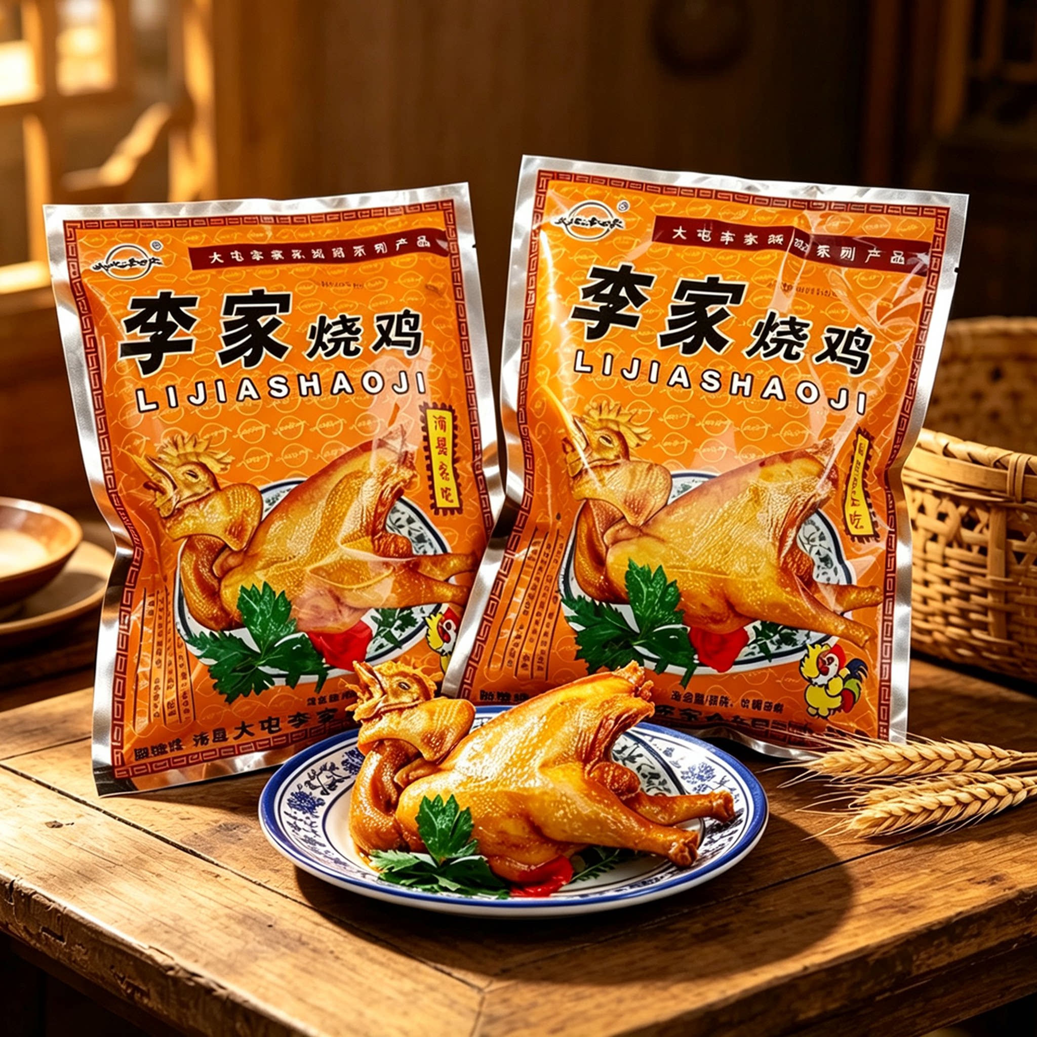 徐州大屯李家烧鸡 沛县特产真空即食熟食扒鸡 节日送礼整只卤味