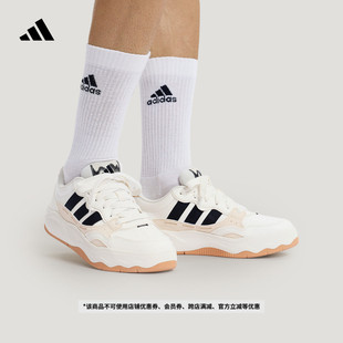 LITE 男女adidas阿迪达斯轻运动 SHUFFLE超轻缓震回弹网球休闲板鞋