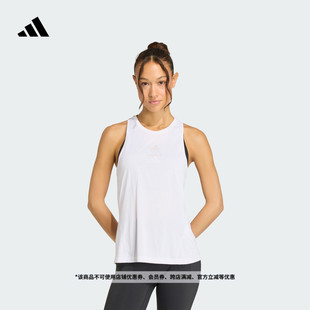 Les 背心健身服女adidas阿迪达斯 Mills莱美联名速干舒适运动无袖