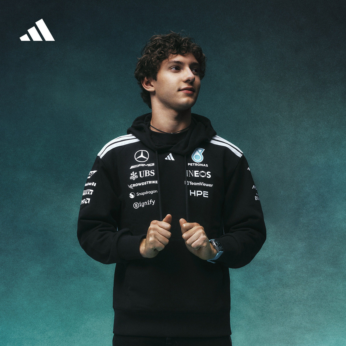 梅赛德斯AMG马石油F1车队宽松运动连帽卫衣男adidas阿迪达斯官方,运动/瑜伽/健身/球迷用品,赛车服,淘宝优惠券,粉丝福利购,淘宝优惠卷