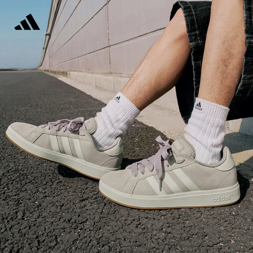 面包鞋阿迪达斯男女休闲低帮板鞋