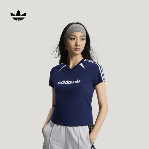 阿迪达斯三叶草女短袖上衣T恤