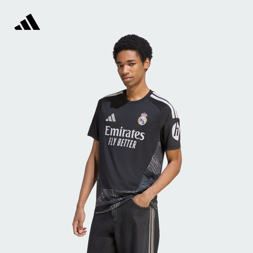皇家马德里主场球迷版速干足球短袖球衣男装adidas阿迪达斯官方