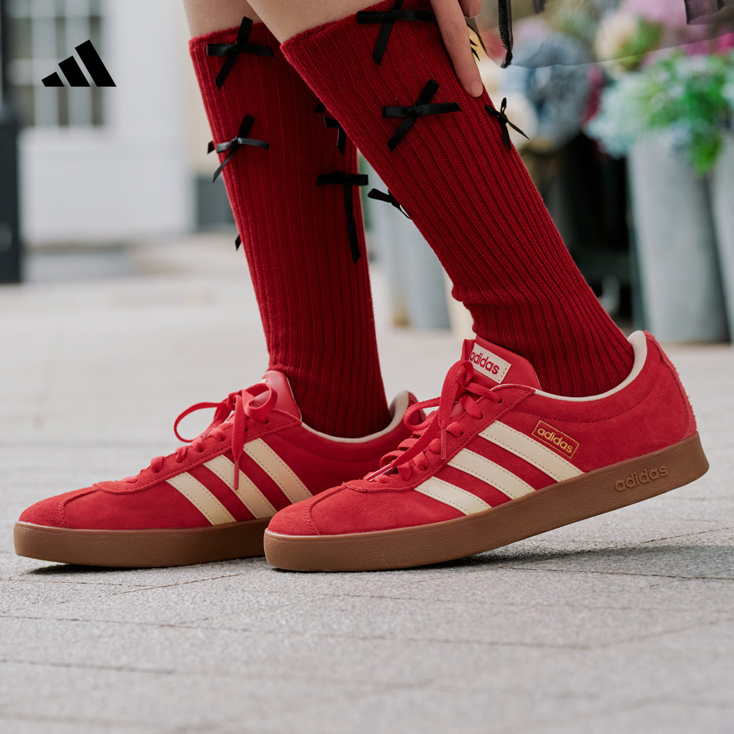 「T头鞋」VL COURT复古休闲板鞋德训鞋男女adidas阿迪达斯轻运动