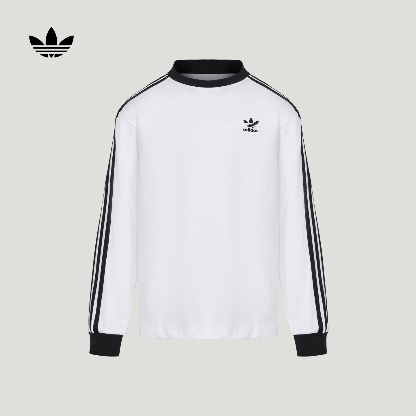 男大童简约舒适三条纹纯棉运动圆领长袖T恤adidas阿迪达斯三叶草,童装/婴儿装/亲子装,T恤,淘宝优惠券,粉丝福利购,淘宝优惠卷