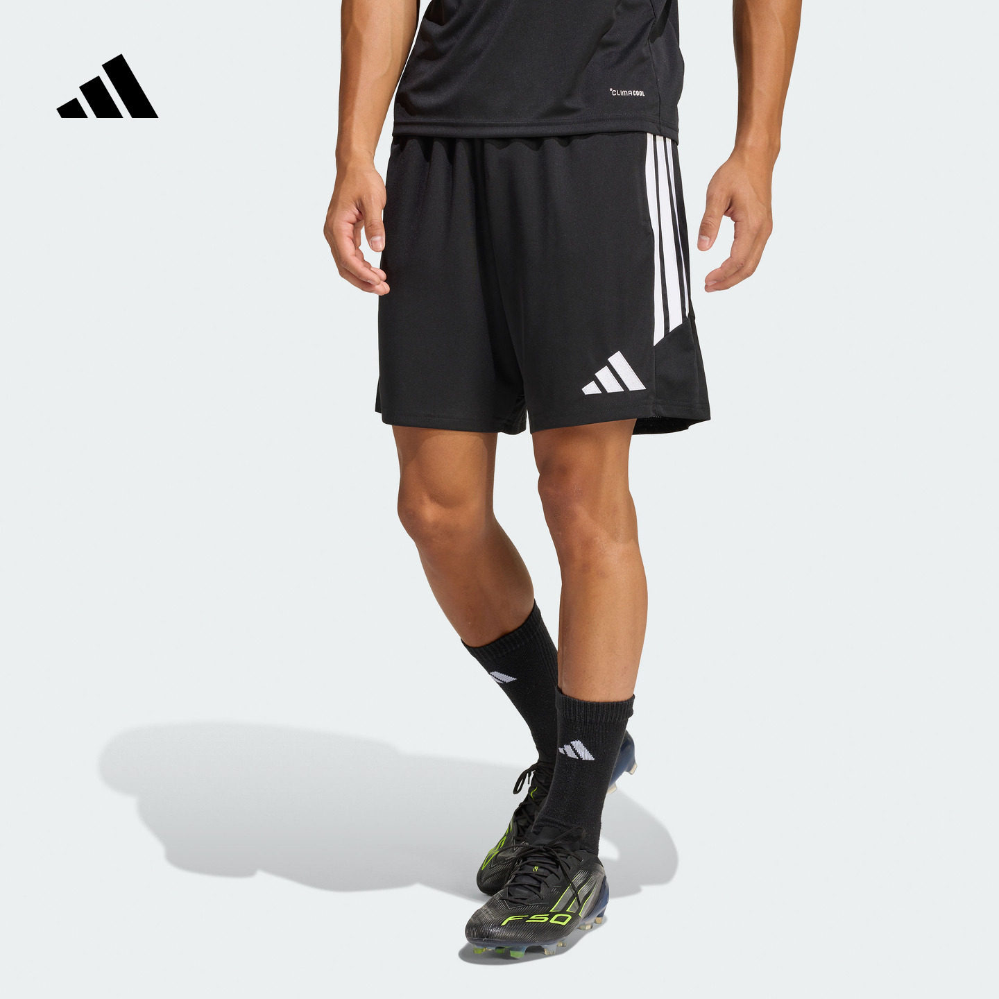 速干日常舒适三条纹足球运动短裤男装新款adidas阿迪达斯官方