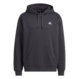 情侣款加绒加厚宽松连帽卫衣套头衫男女秋季adidas阿迪达斯轻运动