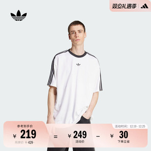 休闲运动上衣圆领短袖 adidas阿迪达斯官方三叶草 球衣男装