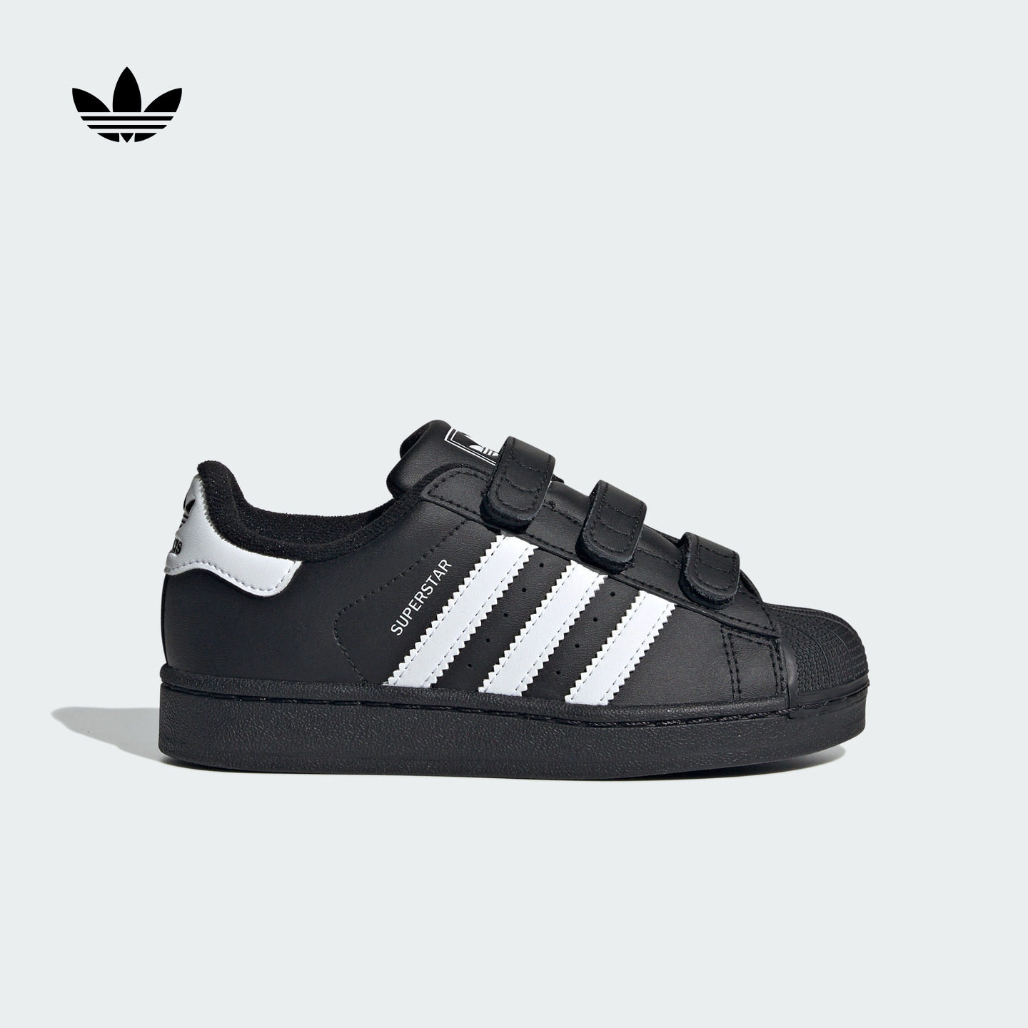 男小童SUPERSTAR II魔术贴贝壳头经典板鞋adidas阿迪达斯三叶草,童鞋/婴儿鞋/亲子鞋,板鞋,淘宝优惠券,粉丝福利购,淘宝优惠卷