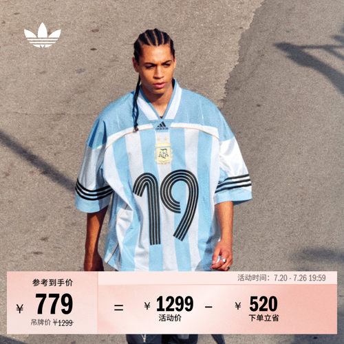 阿迪达斯三叶草男子短袖球衣