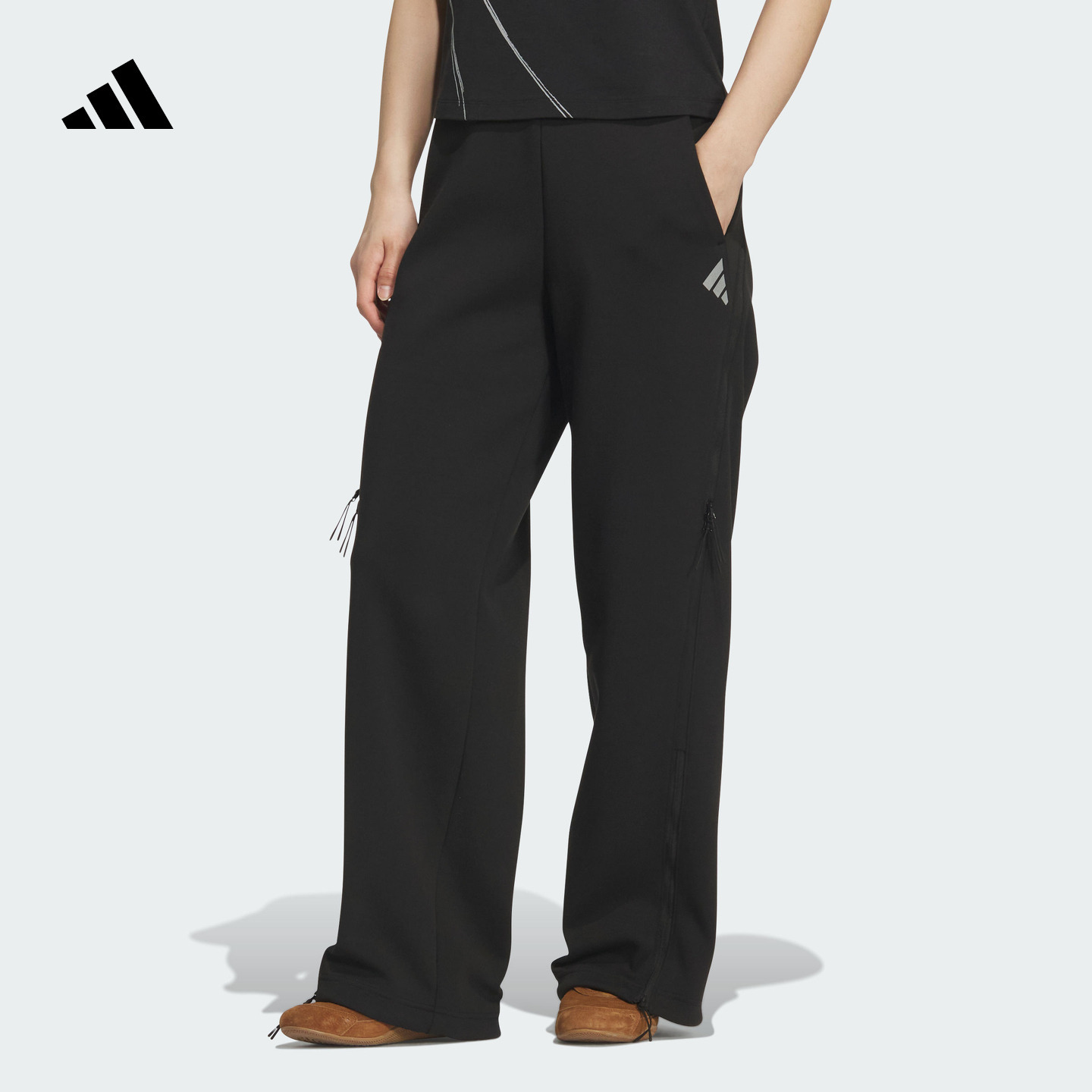 阿迪达斯女子运动裤adidas