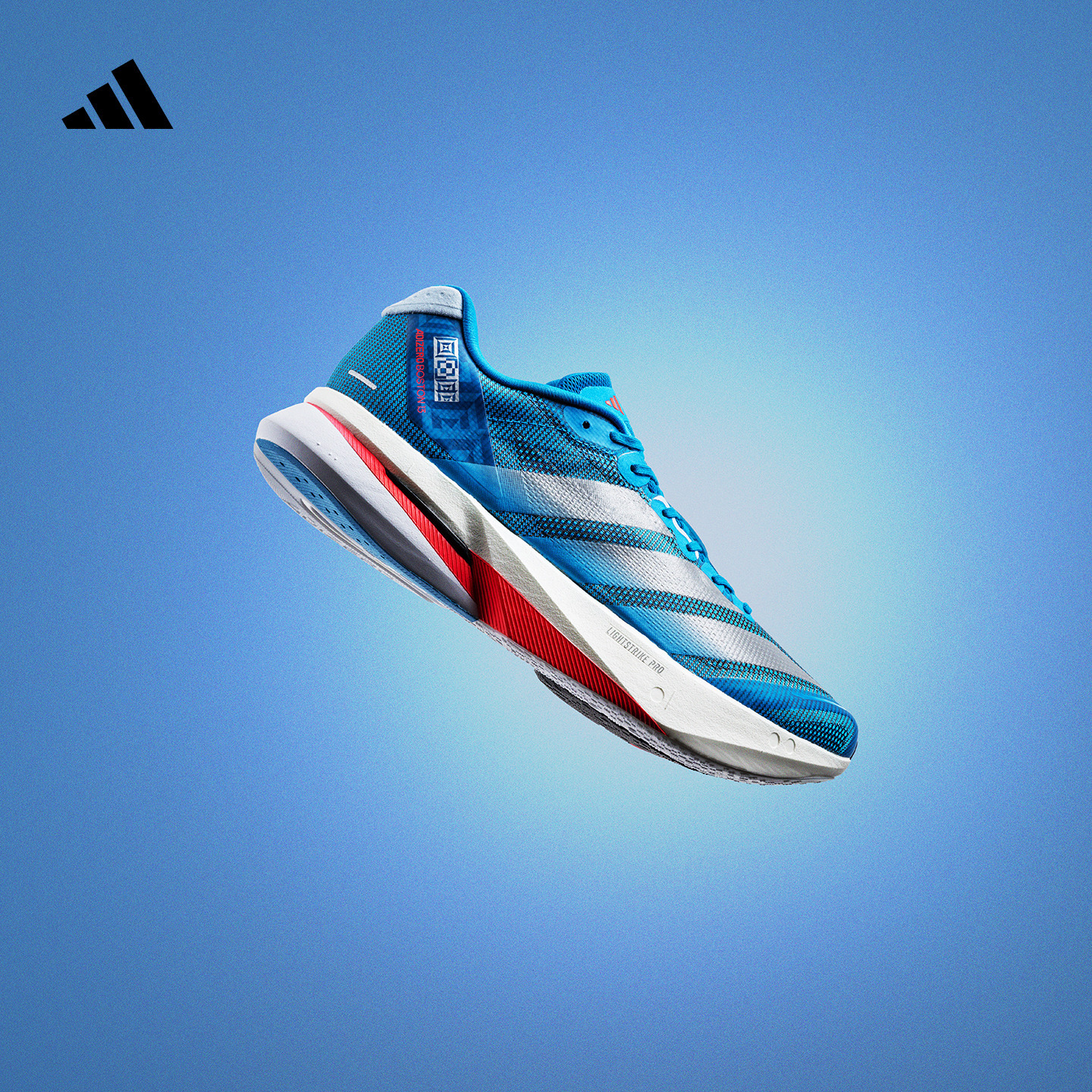 阿迪达斯玻纤柱专业竞训跑鞋