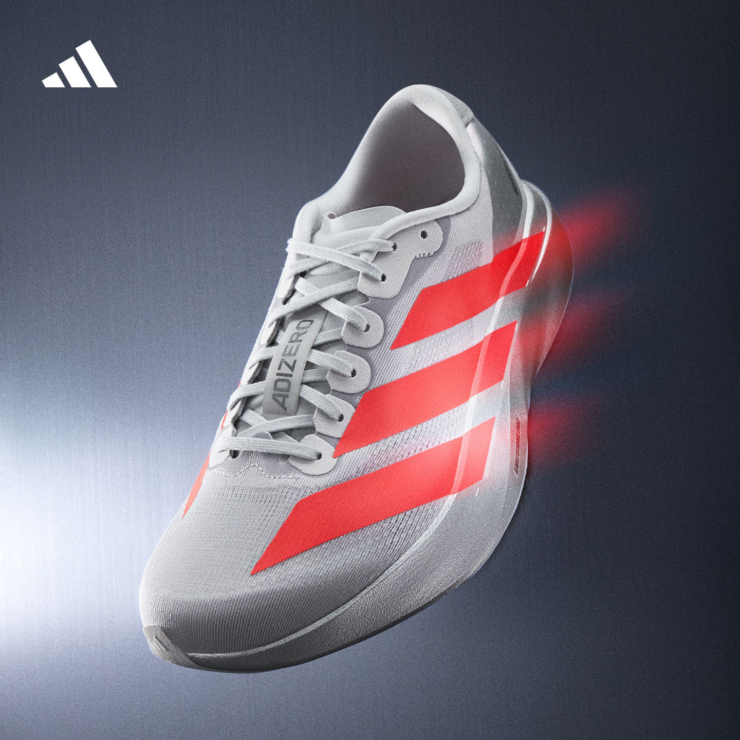 梅西同款adizero Evo SL竞速美学超轻缓震跑步鞋adidas阿迪达斯