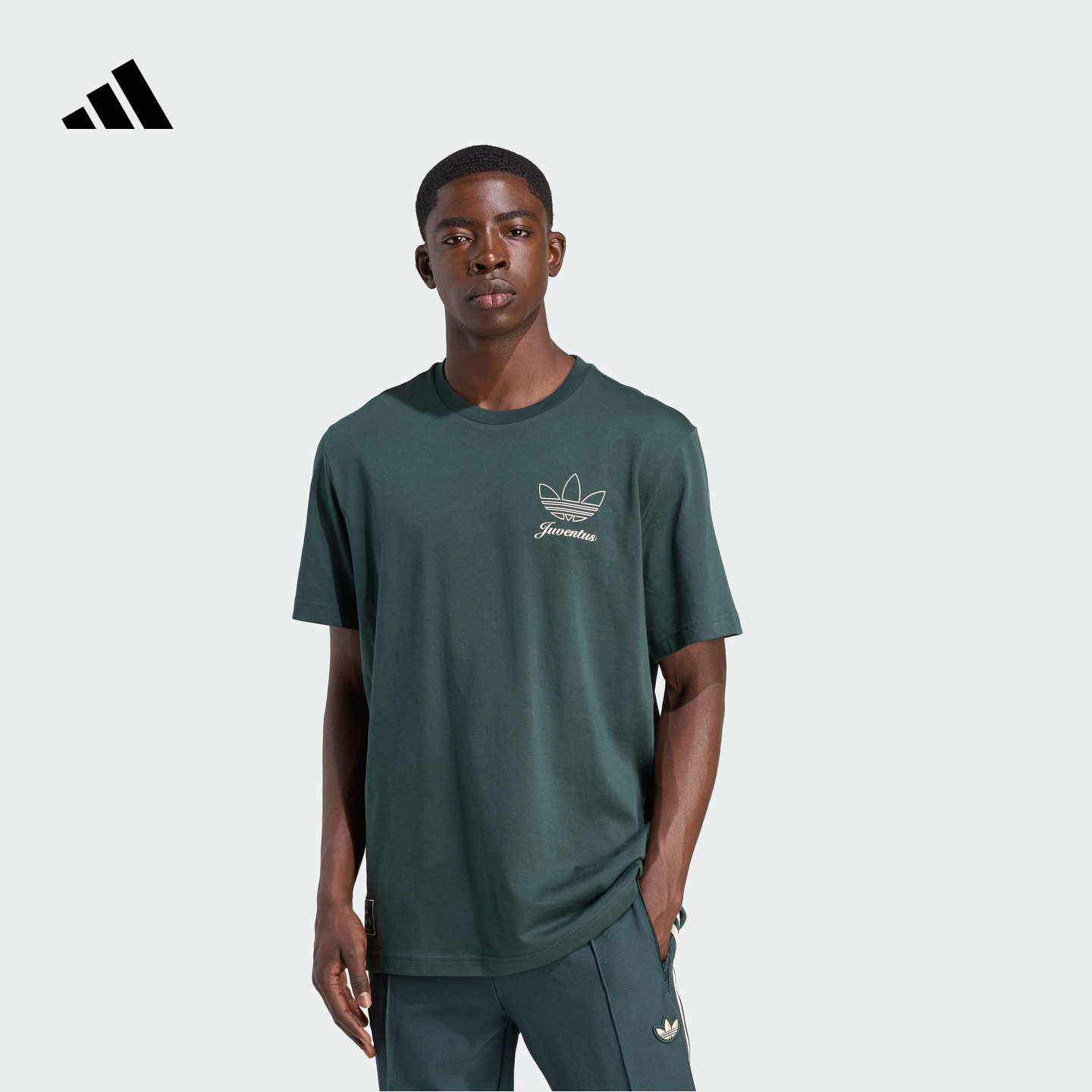 尤文图斯足球休闲文化纯棉短袖T恤男装adidas阿迪达斯JM9466,运动服/休闲服装,运动T恤,淘宝优惠券,粉丝福利购,淘宝优惠卷