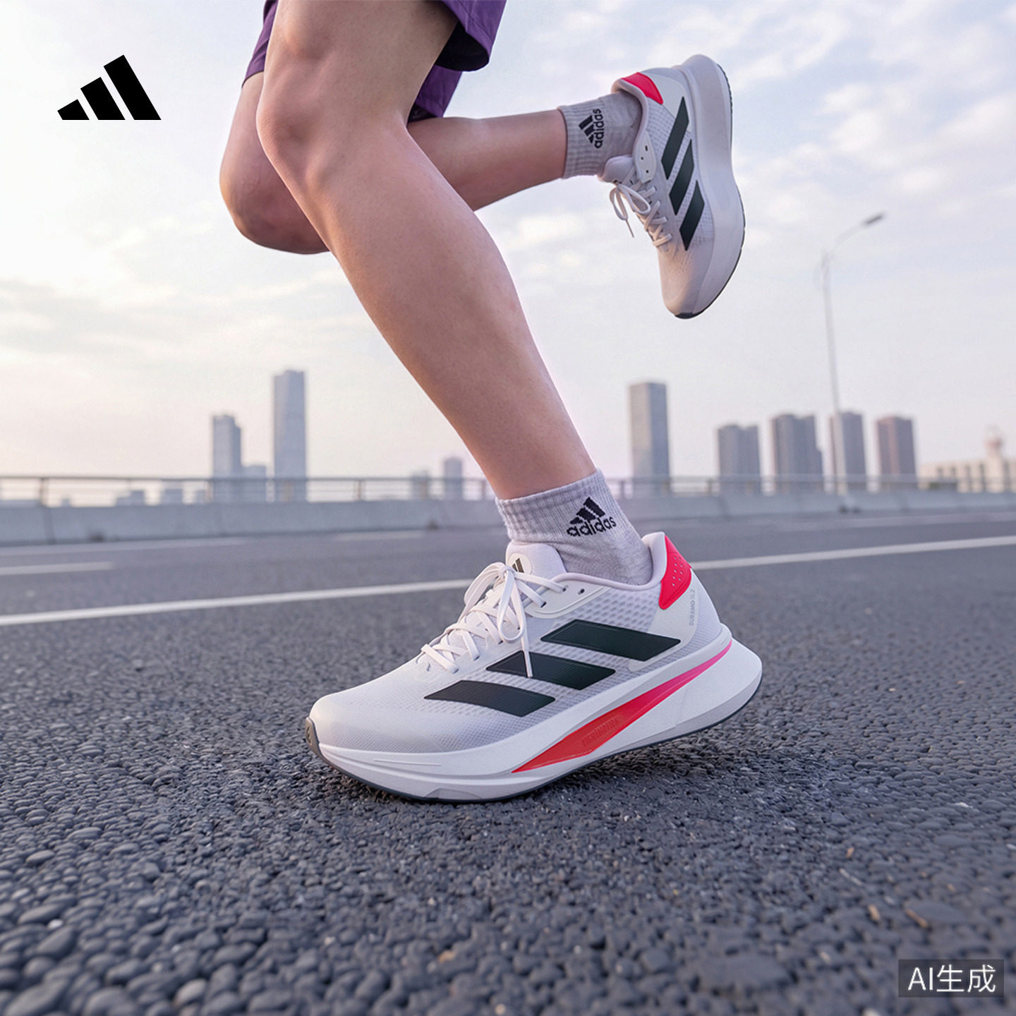 DURAMO SL2超轻缓震回弹训练备赛体测跑步鞋男女adidas阿迪达斯