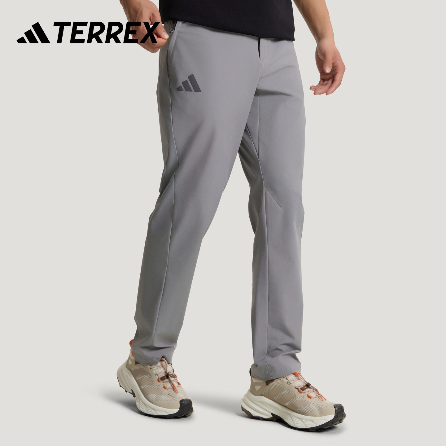 拒水凉感简约舒适梭织户外运动裤男装新款adidas阿迪达斯TERREX