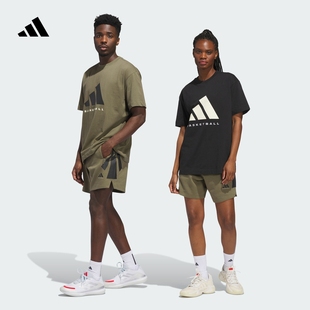 男女夏季 2025 03籃球運動短褲 新款 Chapter adidas阿迪達斯官方