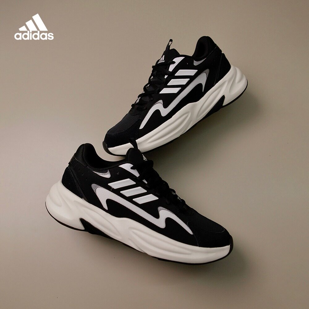 「波波鞋」adidas阿迪达斯官方OZWAVE男女休闲运动厚底老爹鞋属于什么档次？