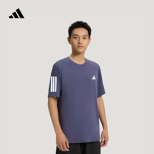 阿迪达斯男运动短袖T恤健身服