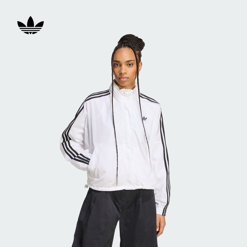 阿迪达斯三叶草女运动夹克外套