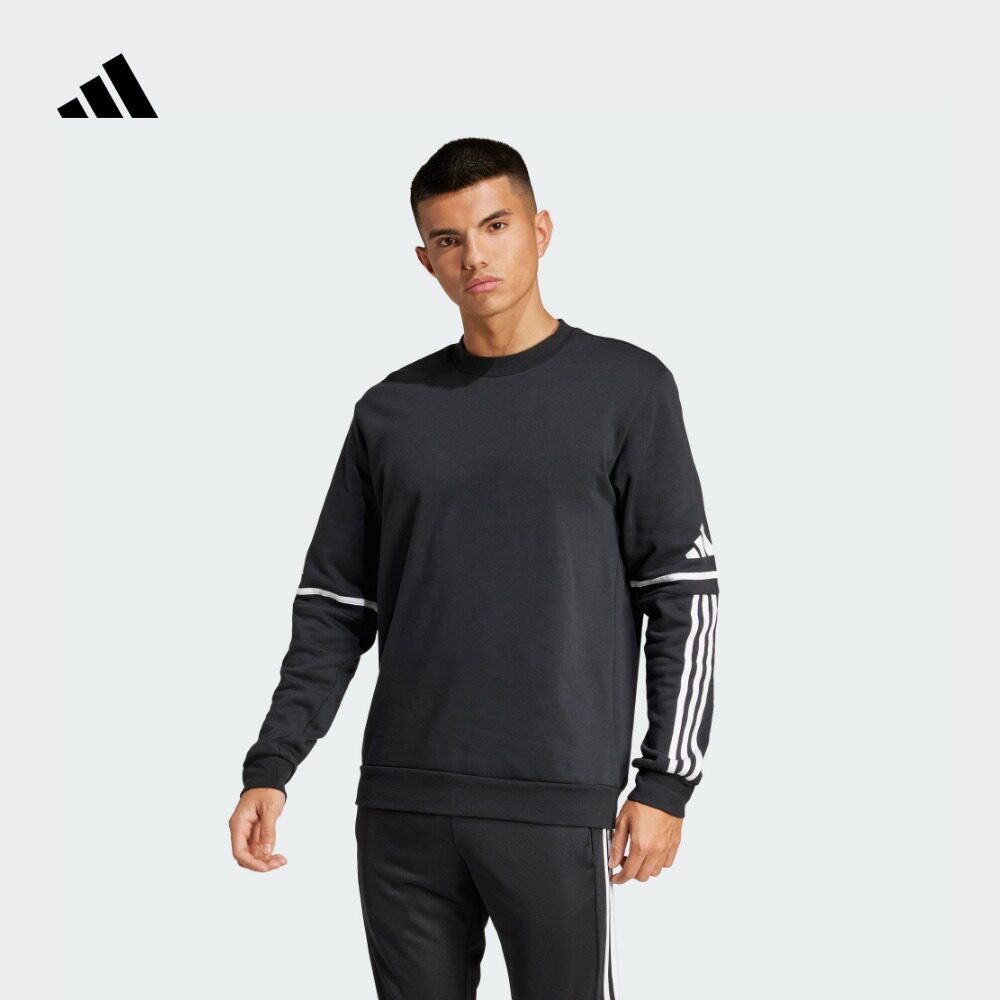 舒适足球运动圆领卫衣套头衫男装adidas阿迪达斯官方JM3547