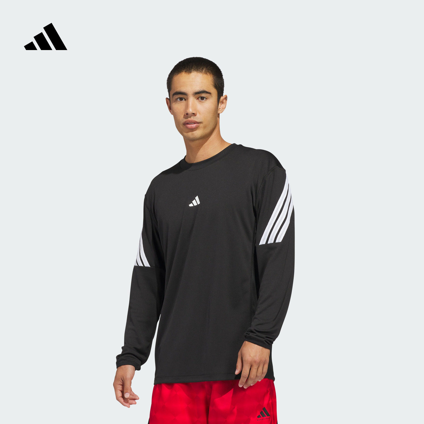 日常训练简约宽松针织篮球运动长袖T恤男秋冬新款adidas阿迪达斯,运动服/休闲服装,运动T恤,淘宝优惠券,粉丝福利购,淘宝优惠卷