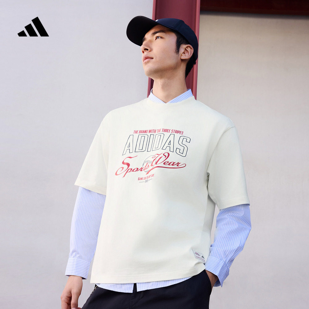 休闲纯棉上衣圆领短袖T恤男夏季adidas阿迪达斯官方轻运动JN9504,淘宝优惠券,粉丝福利购,淘宝优惠卷