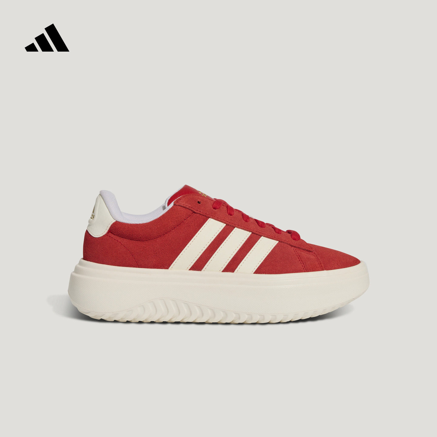 GRAND COURT PLATFORM厚底增高休闲板鞋女adidas阿迪达斯轻运动