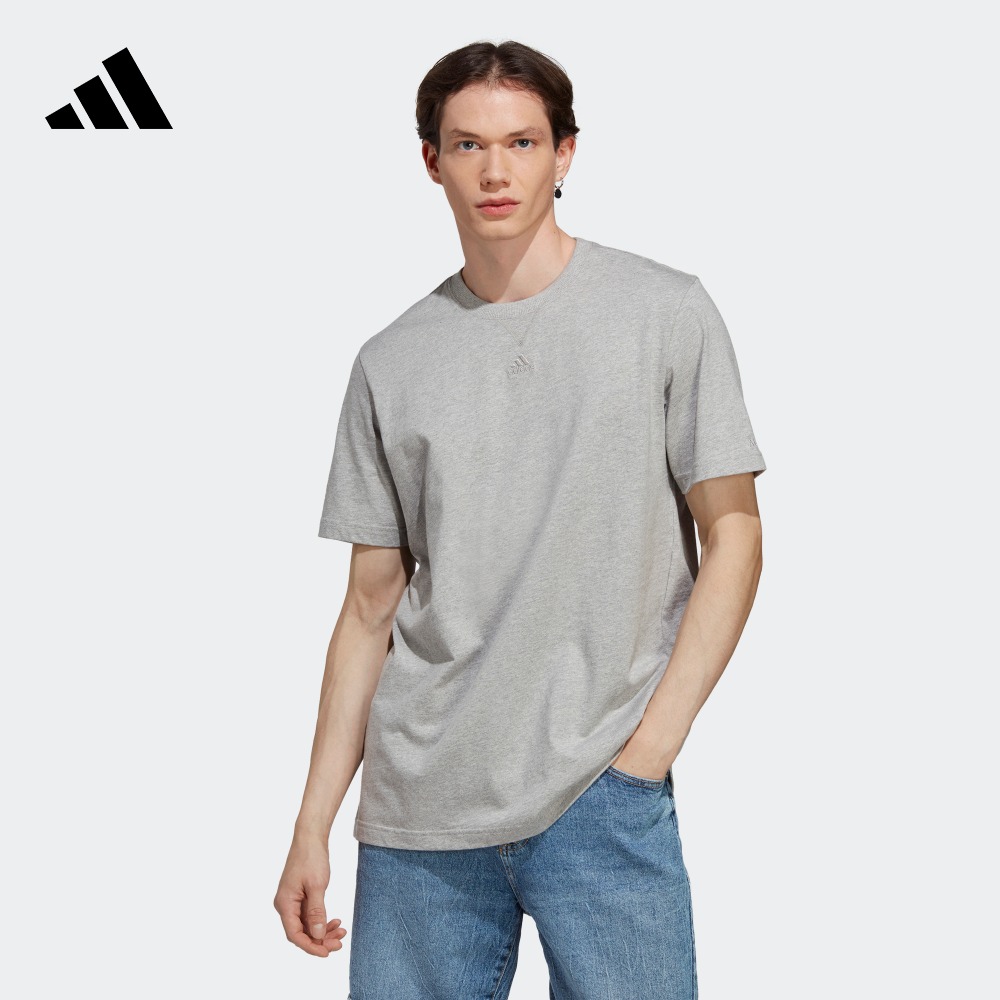 休闲简约宽松上衣圆领短袖T恤男装夏季adidas阿迪达斯官方轻运动