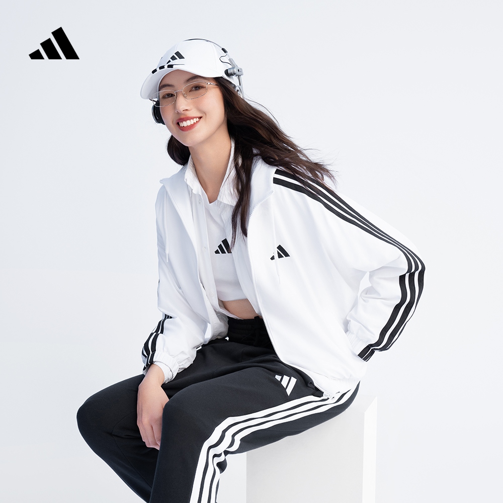 阿迪达斯易用系女宽松连帽外套