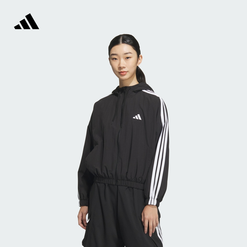 阿迪达斯女子连帽夹克外套