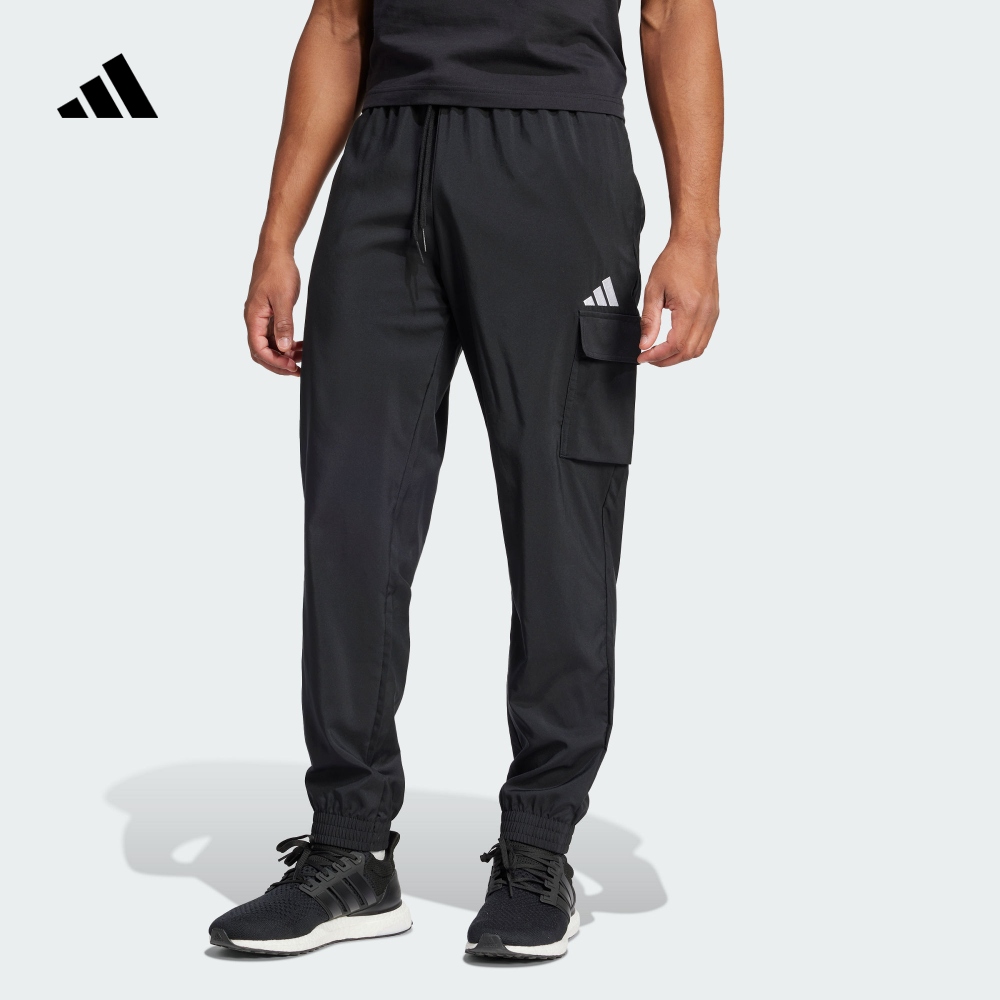 阿迪达斯易用系工装风直筒束脚裤