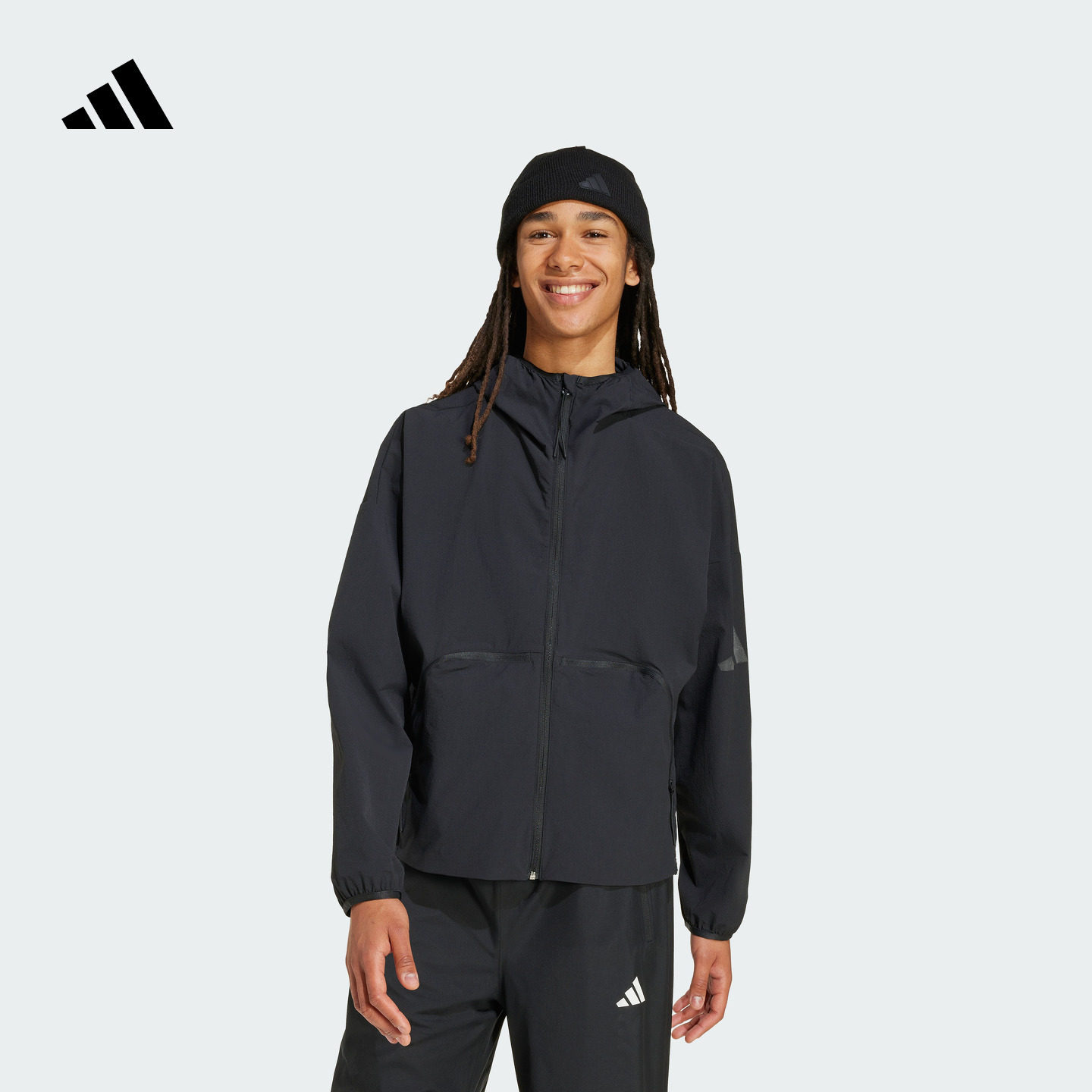 拒水防风宽松舒适休闲连帽夹克外套男装秋季adidas阿迪达斯轻运动,运动服/休闲服装,运动茄克/外套,淘宝优惠券,粉丝福利购,淘宝优惠卷