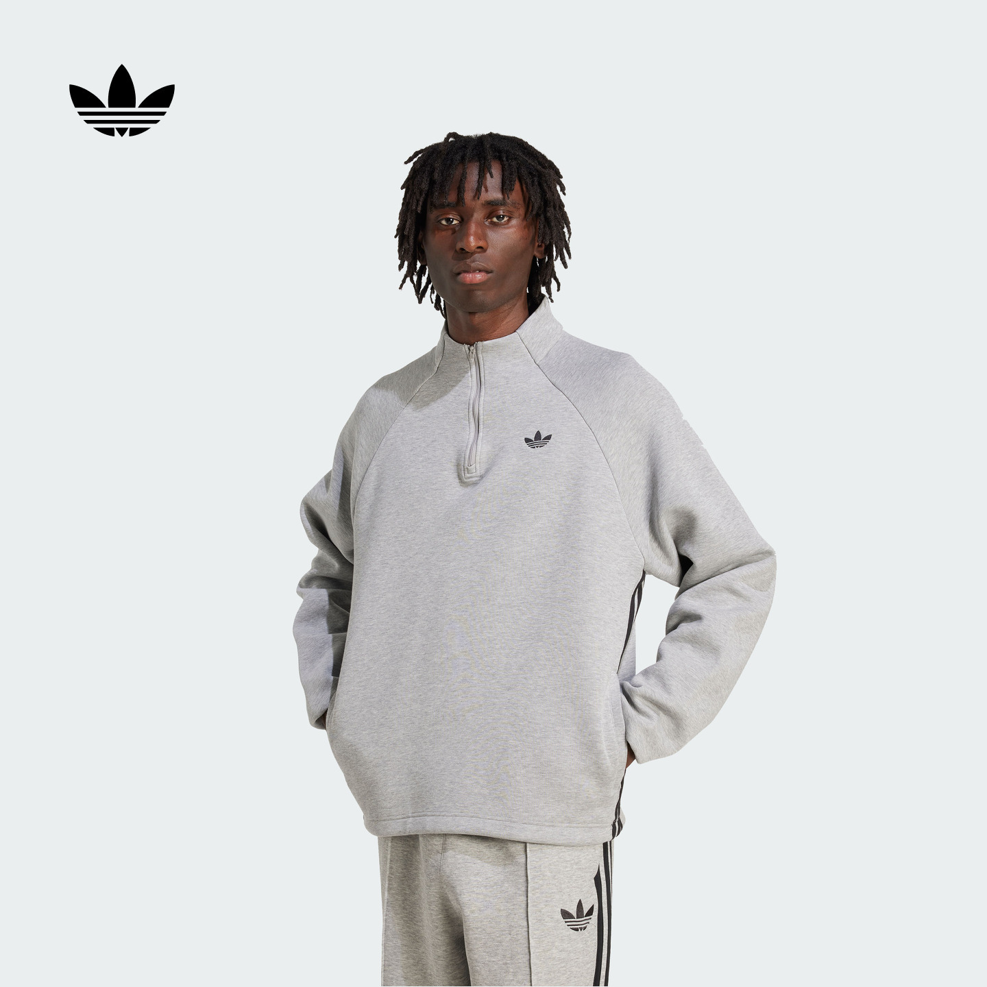 阿迪达斯三叶草男子套头衫