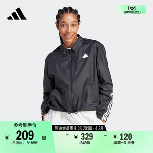 宽松夹克外套adidas翻领