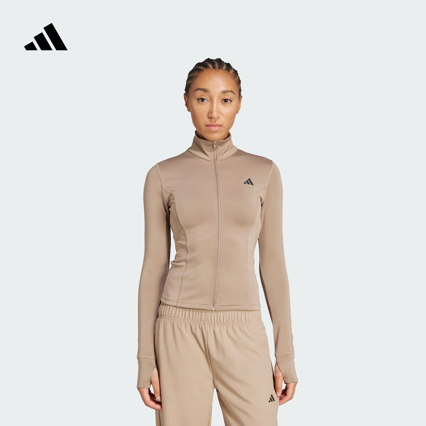 速干半高领紧身简约运动健身夹克外套女装秋季adidas阿迪达斯官方,运动服/休闲服装,运动茄克/外套,淘宝优惠券,粉丝福利购,淘宝优惠卷