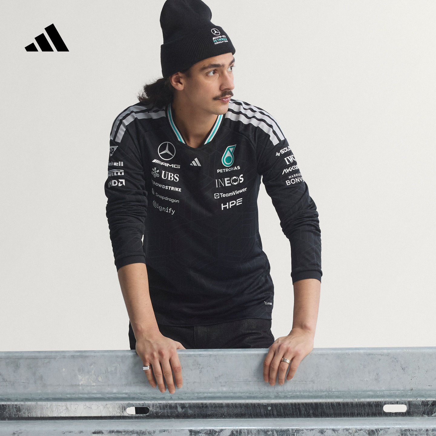 梅赛德斯AMG马石油F1车队速干修身运动长袖T恤男装adidas阿迪达斯,运动/瑜伽/健身/球迷用品,赛车服,淘宝优惠券,粉丝福利购,淘宝优惠卷